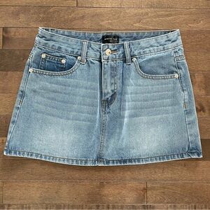 White Fox Boutique Denim Mini Skirt - Size S